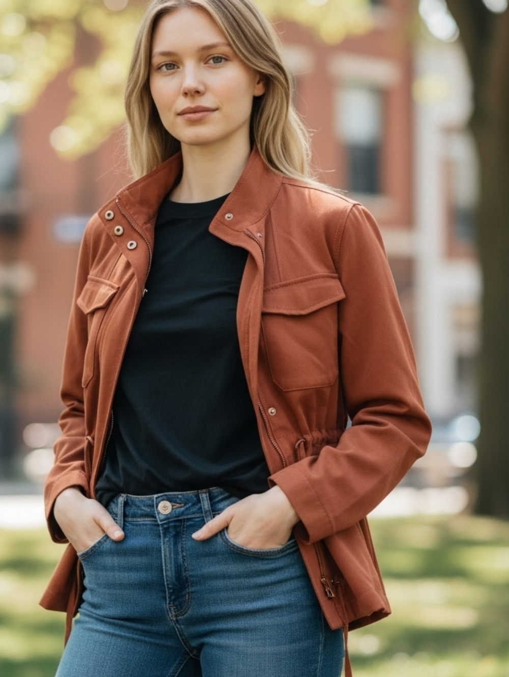 Banana Republic Women's Terracotta Utility Jacket